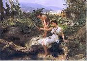 Henryk Siemiradzki Roman bucolic painting
